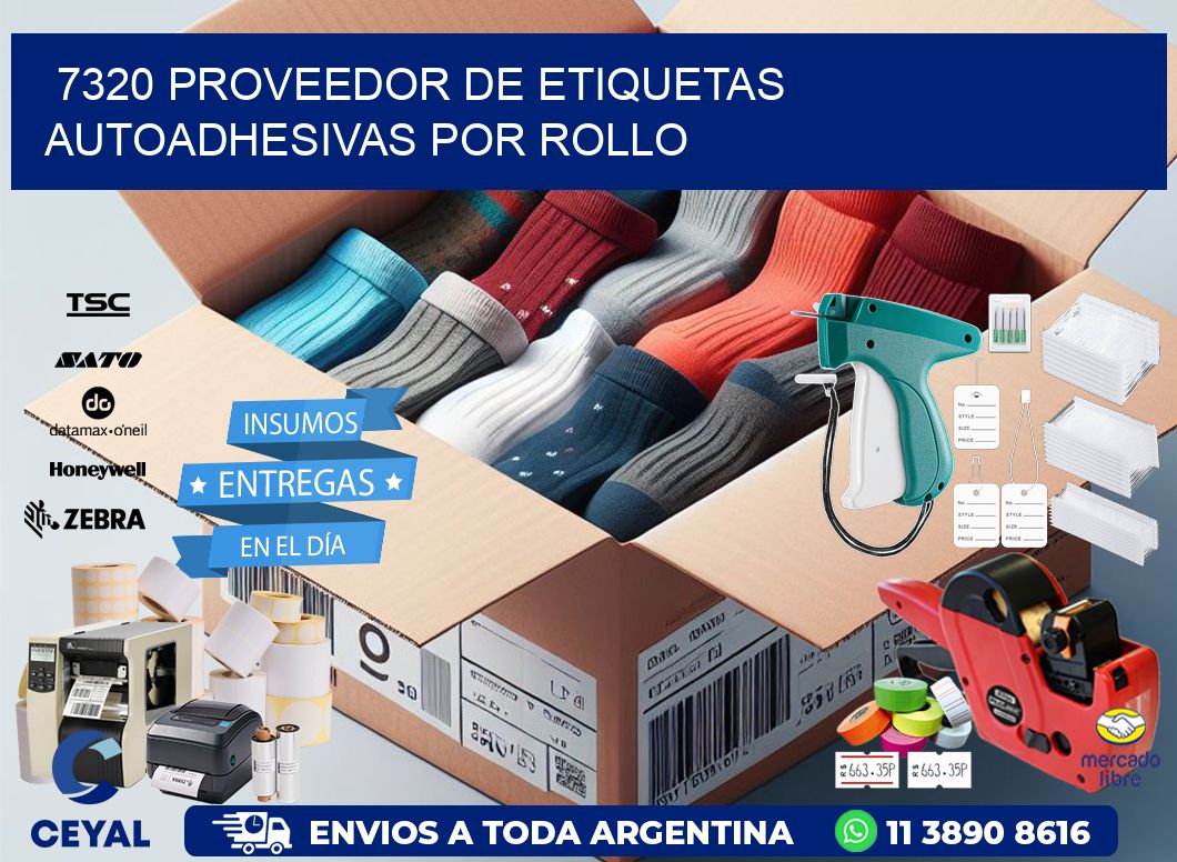 7320 proveedor de etiquetas  autoadhesivas por rollo