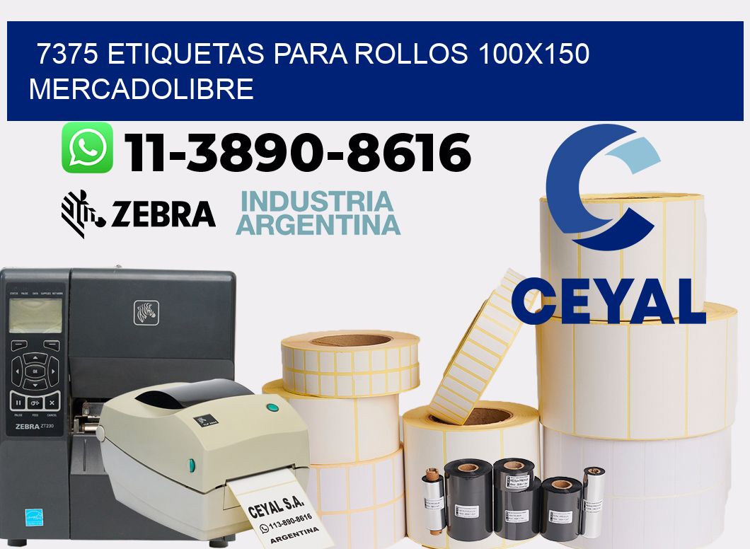 7375 etiquetas para rollos 100x150 mercadolibre