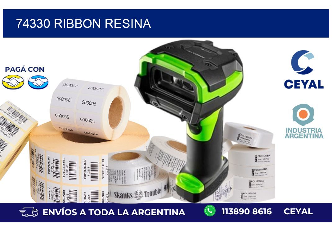 74330 ribbon resina