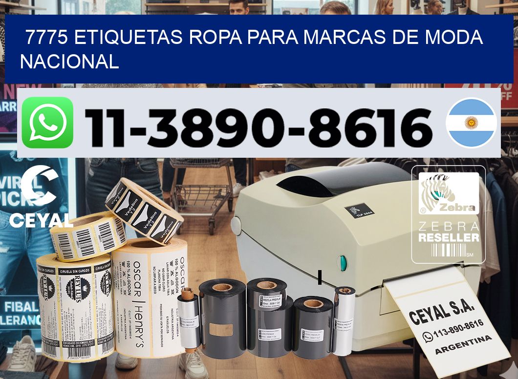 7775 Etiquetas ropa para marcas de moda nacional