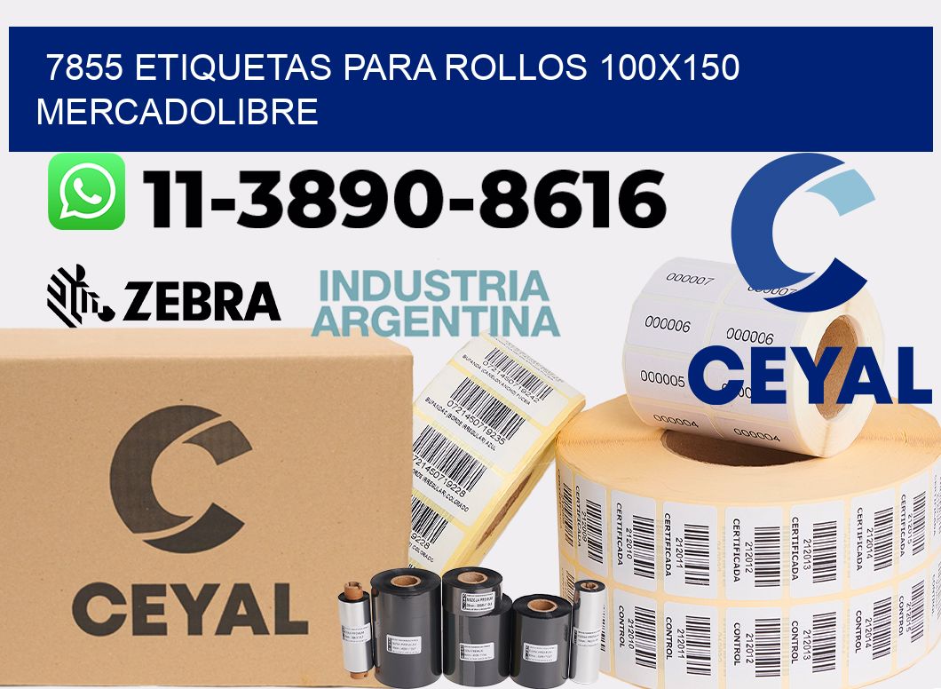 7855 etiquetas para rollos 100x150 mercadolibre