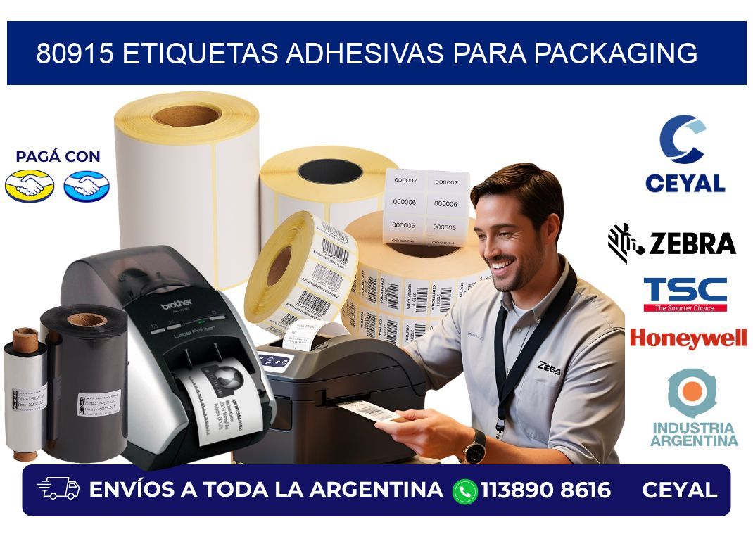 80915 etiquetas adhesivas para packaging