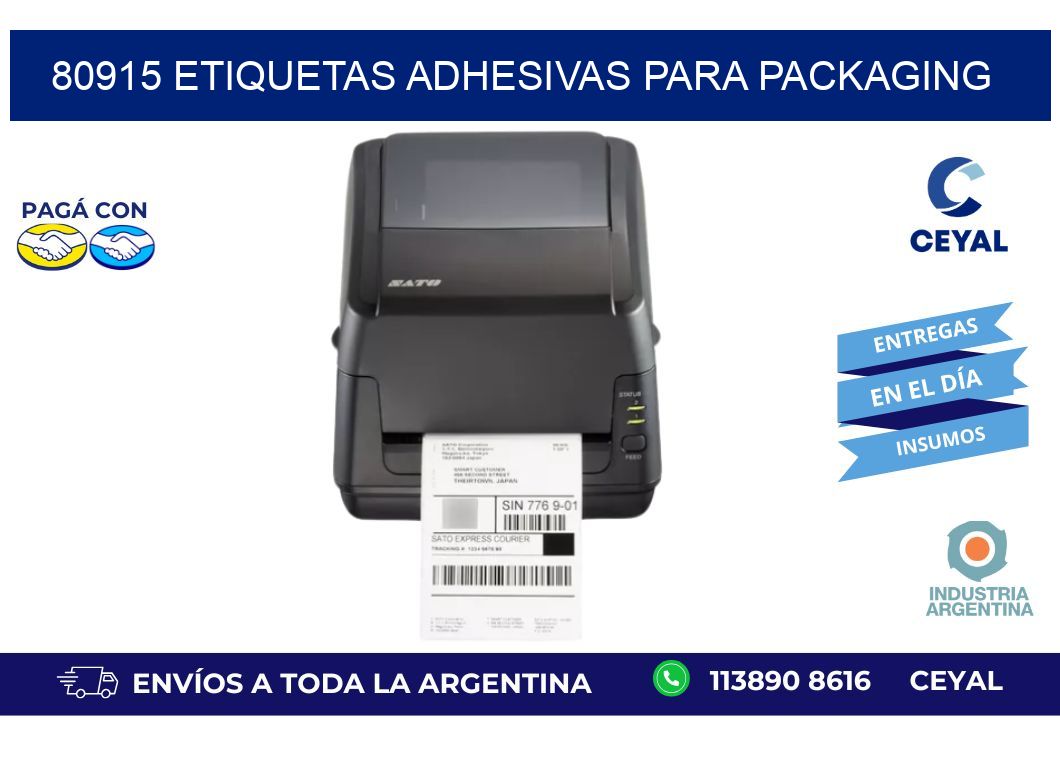 80915 etiquetas adhesivas para packaging