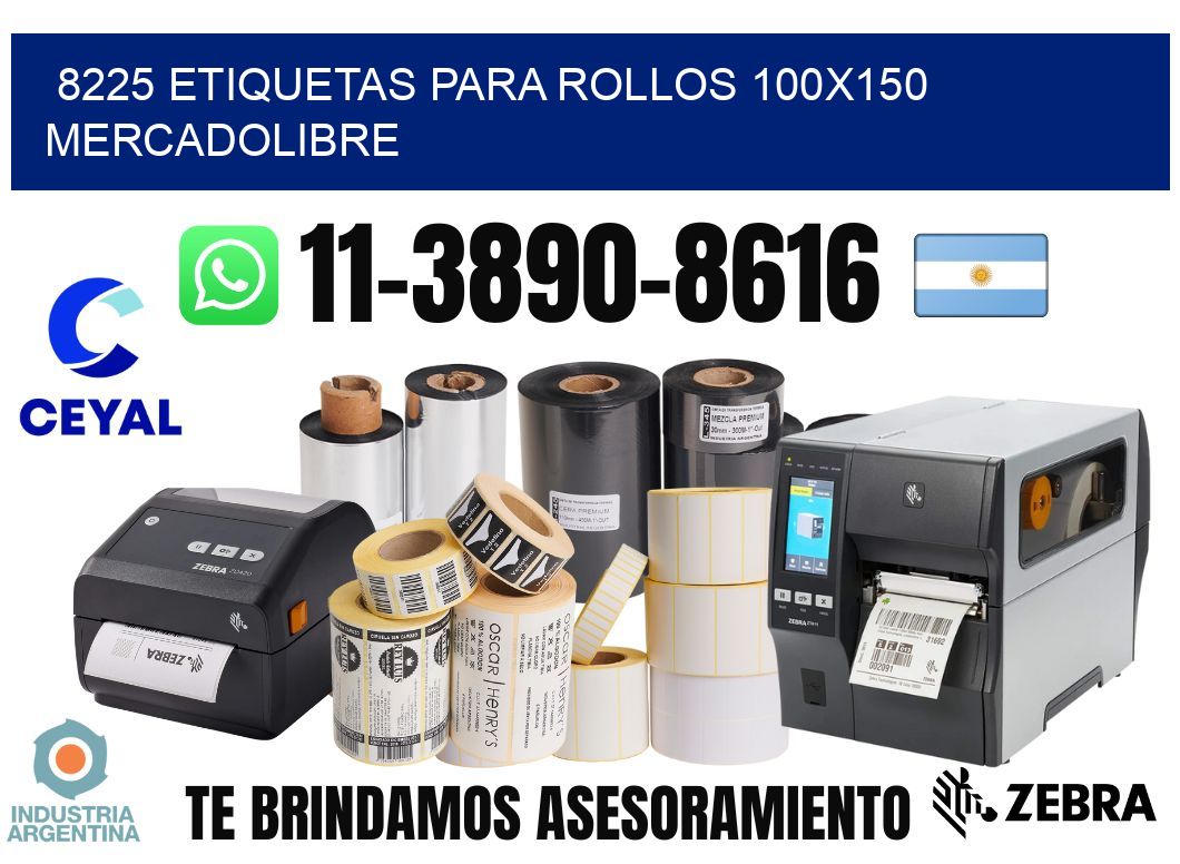 8225 etiquetas para rollos 100x150 mercadolibre