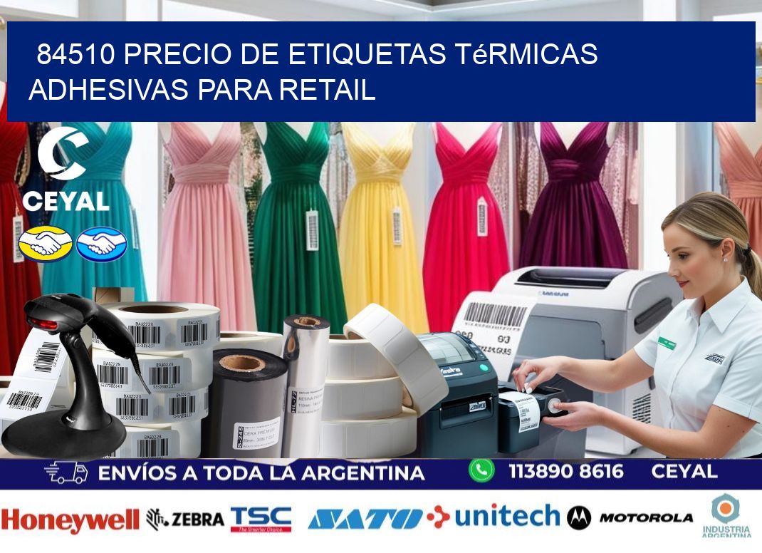 84510 precio de etiquetas térmicas adhesivas para retail