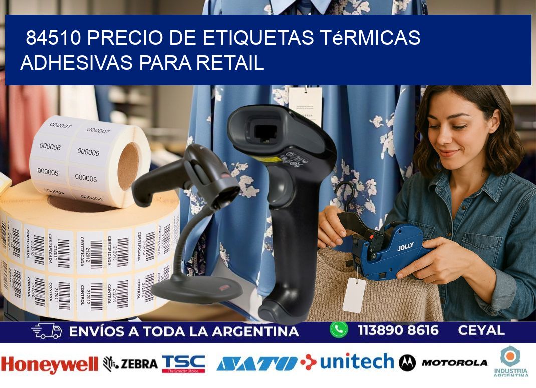 84510 precio de etiquetas térmicas adhesivas para retail