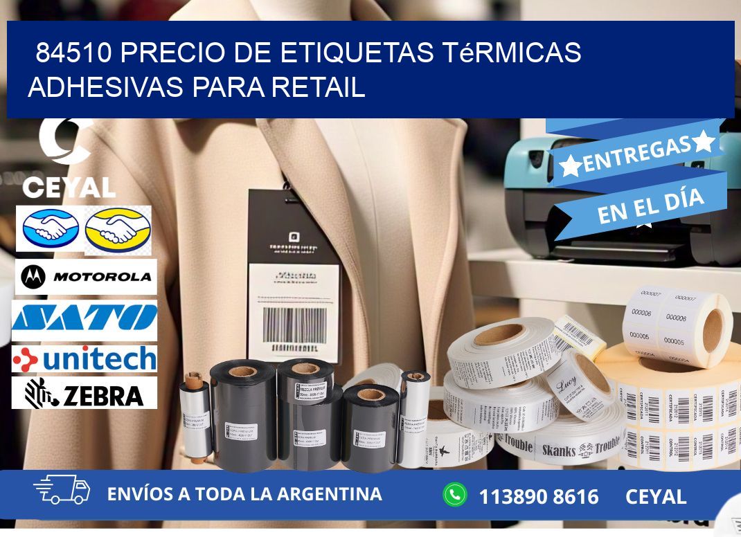 84510 precio de etiquetas térmicas adhesivas para retail
