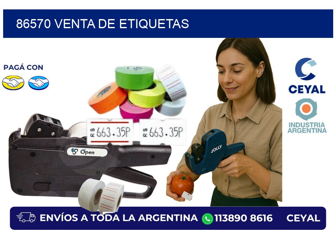 86570 venta de etiquetas