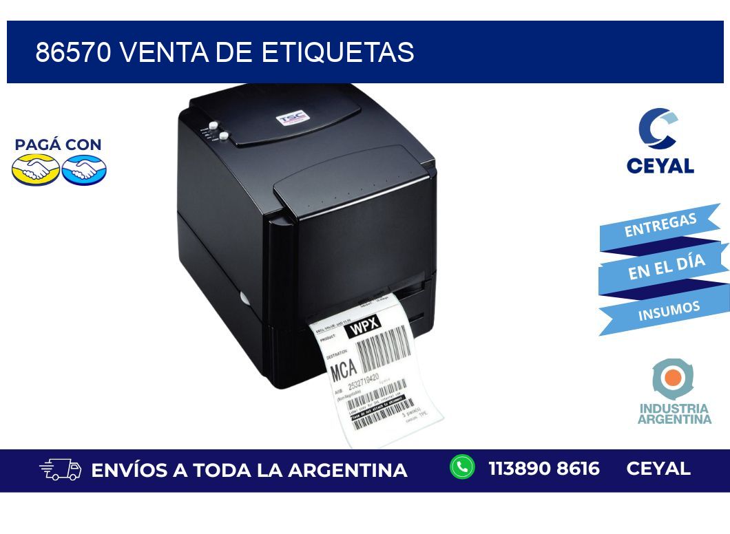 86570 venta de etiquetas