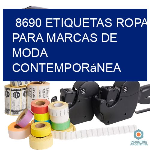 8690 Etiquetas ropa para marcas de moda contemporánea