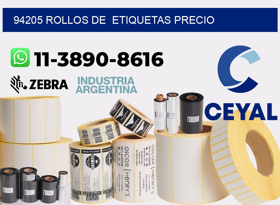 94205 rollos de etiquetas precio