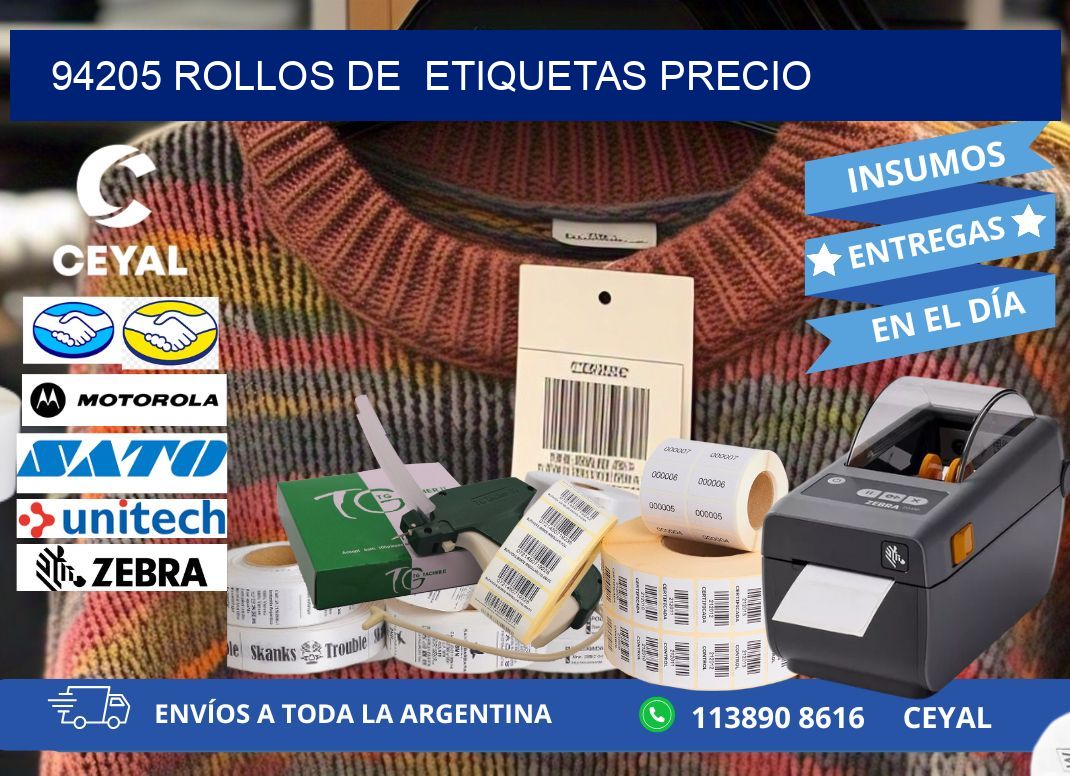 94205 rollos de etiquetas precio