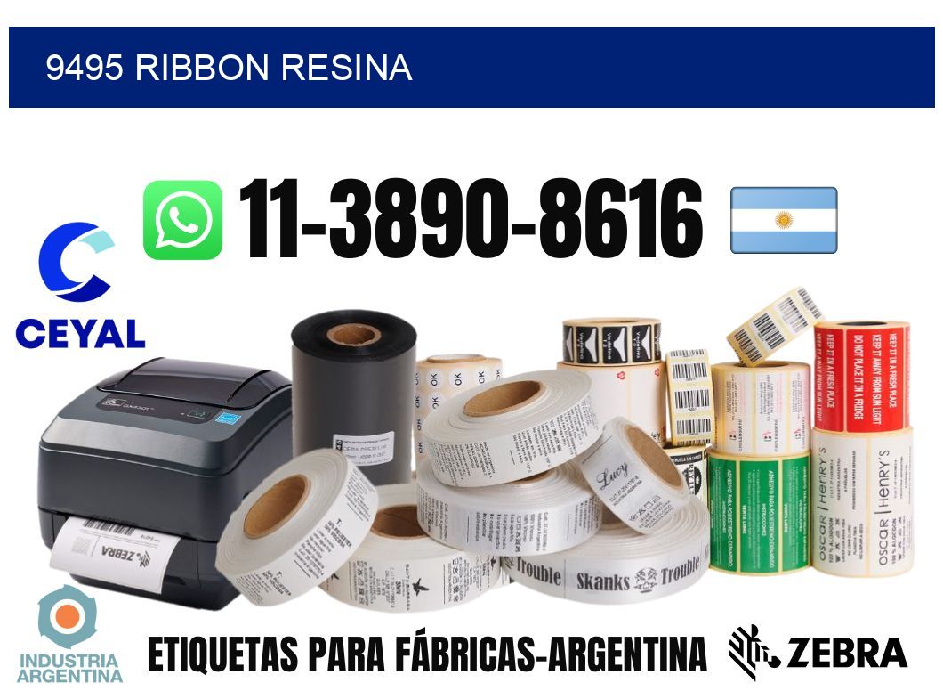 9495 ribbon resina