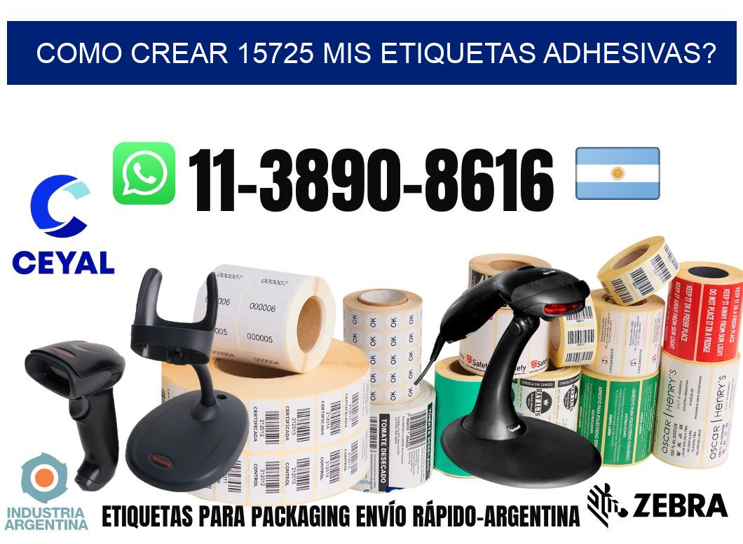 como crear 15725 mis etiquetas adhesivas?