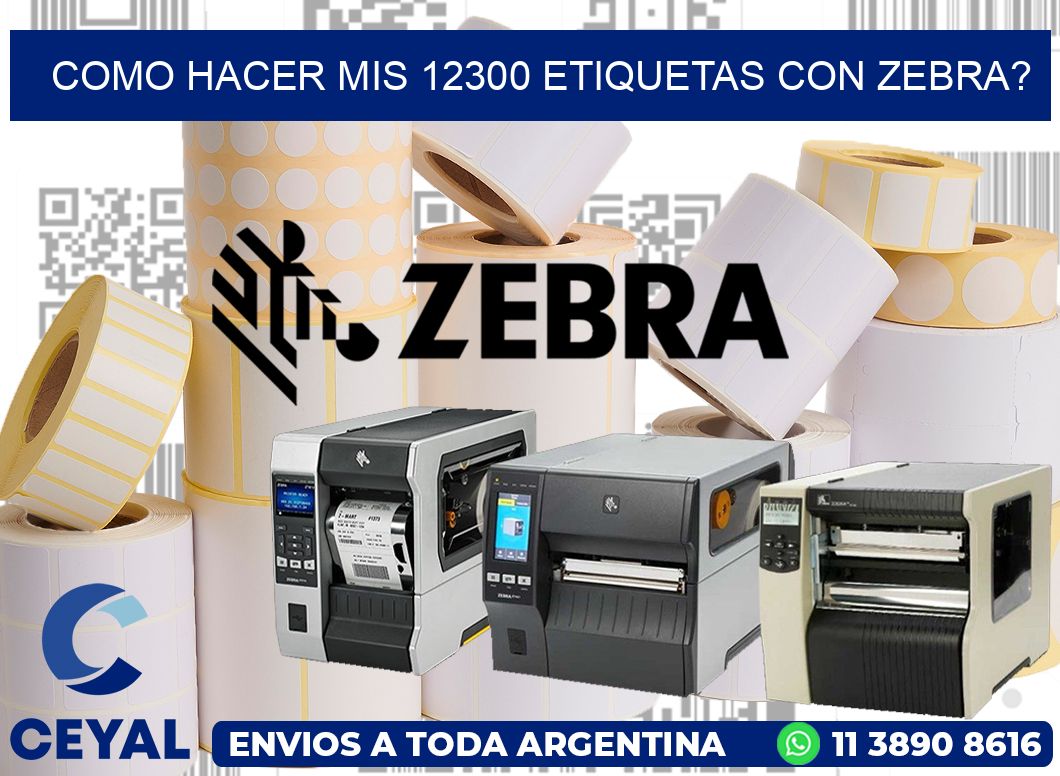 como hacer mis 12300 etiquetas con zebra?