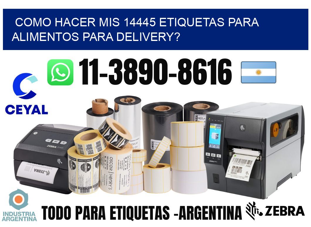 como hacer mis 14445 etiquetas para alimentos para delivery?