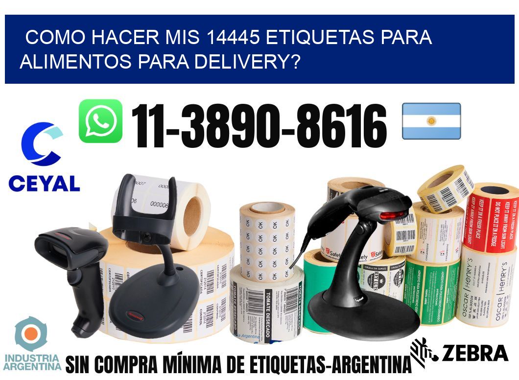 como hacer mis 14445 etiquetas para alimentos para delivery?