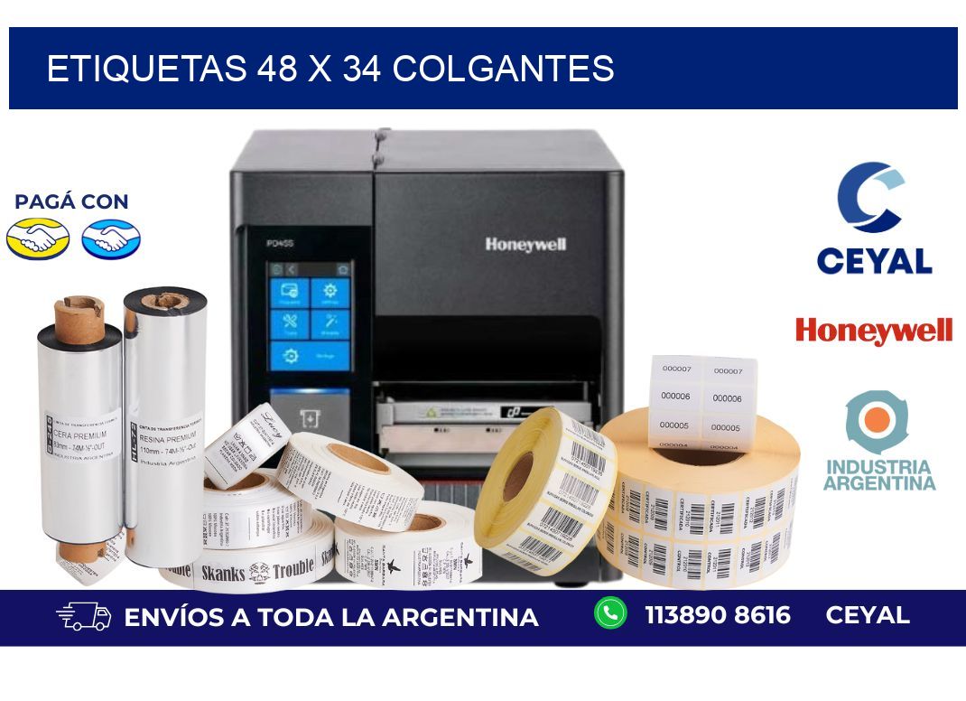 etiquetas 48 x 34 colgantes