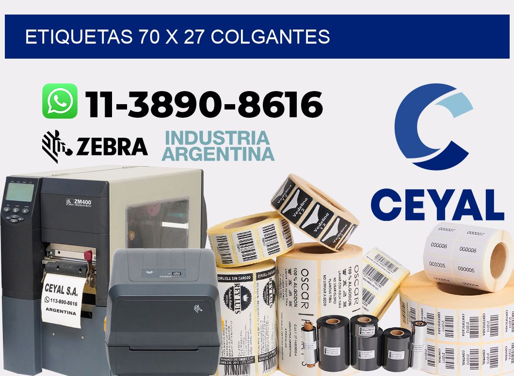 etiquetas 70 x 27 colgantes