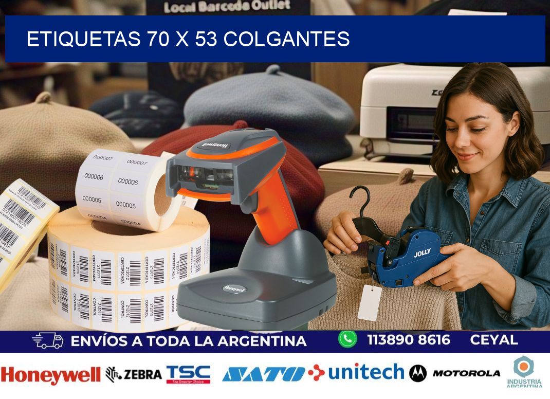 etiquetas 70 x 53 colgantes