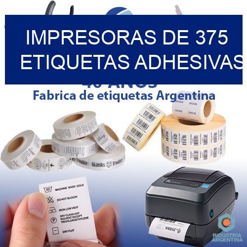 impresoras de 375 etiquetas adhesivas