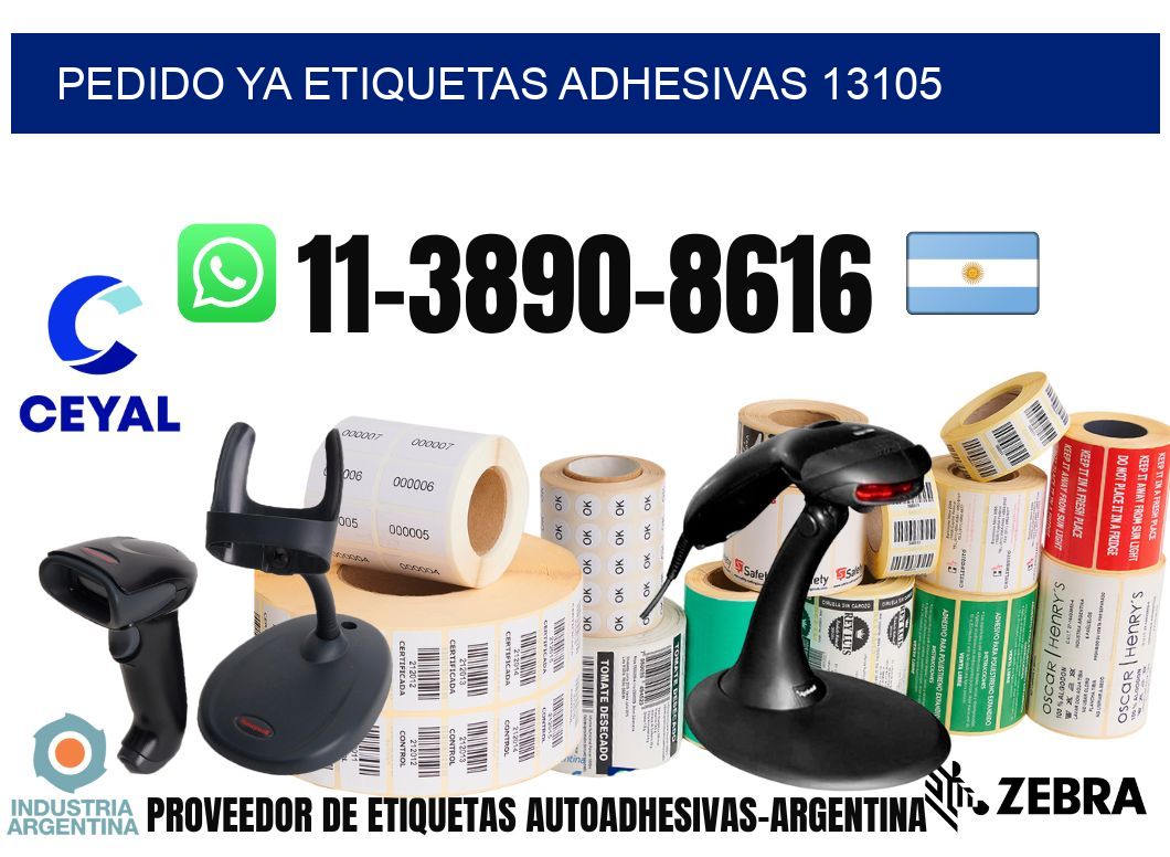 pedido ya etiquetas adhesivas 13105