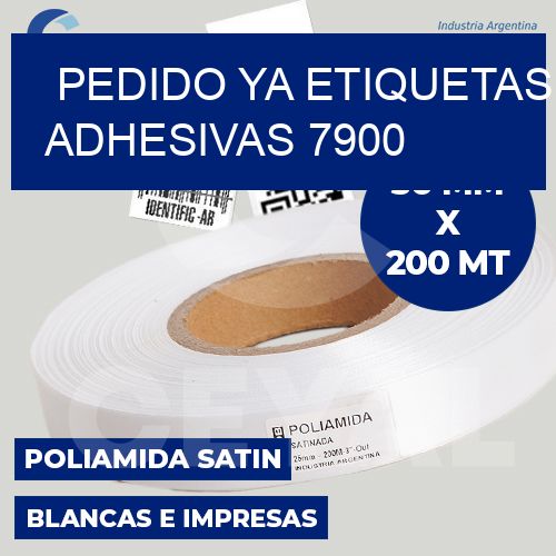 pedido ya etiquetas adhesivas 7900
