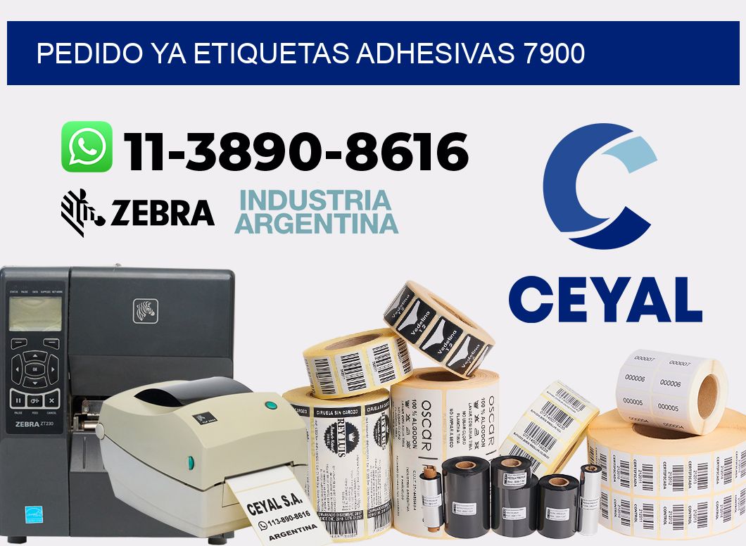 pedido ya etiquetas adhesivas 7900