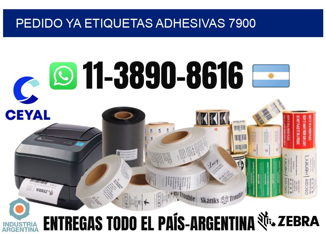 pedido ya etiquetas adhesivas 7900