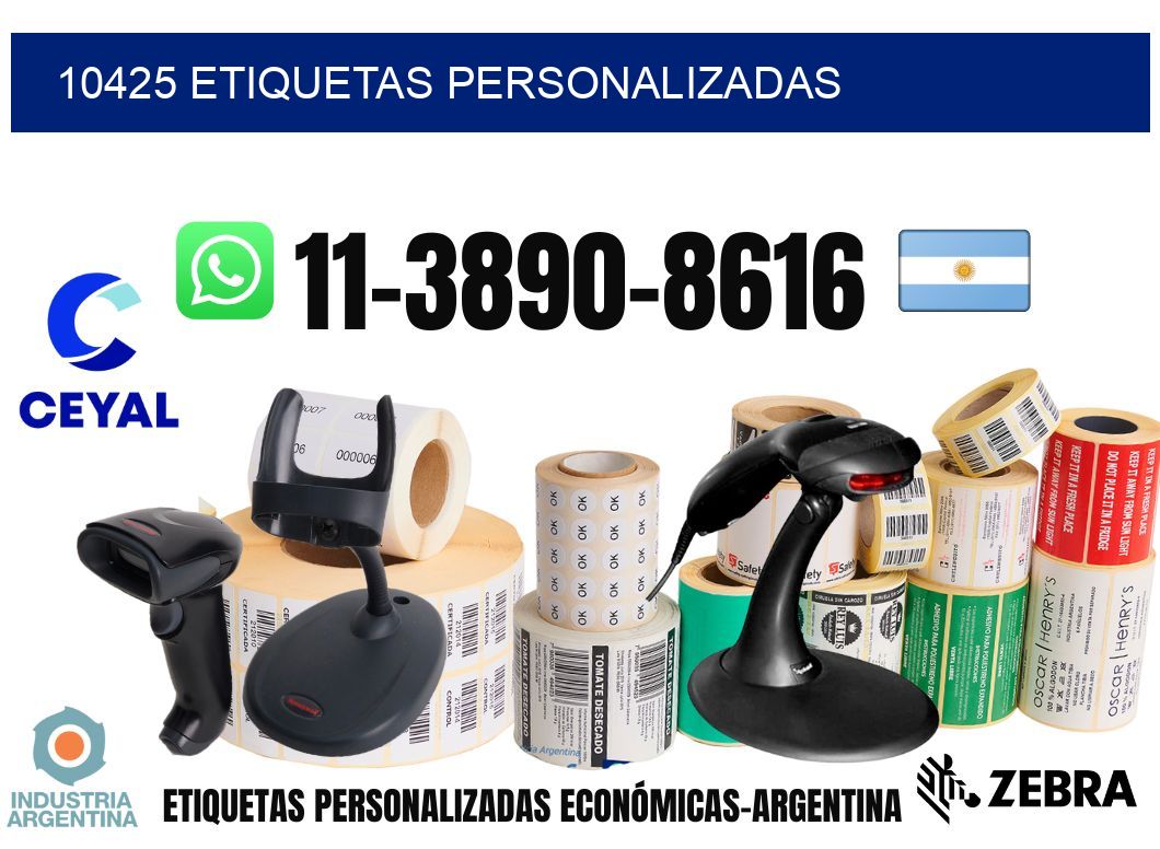 10425 etiquetas personalizadas