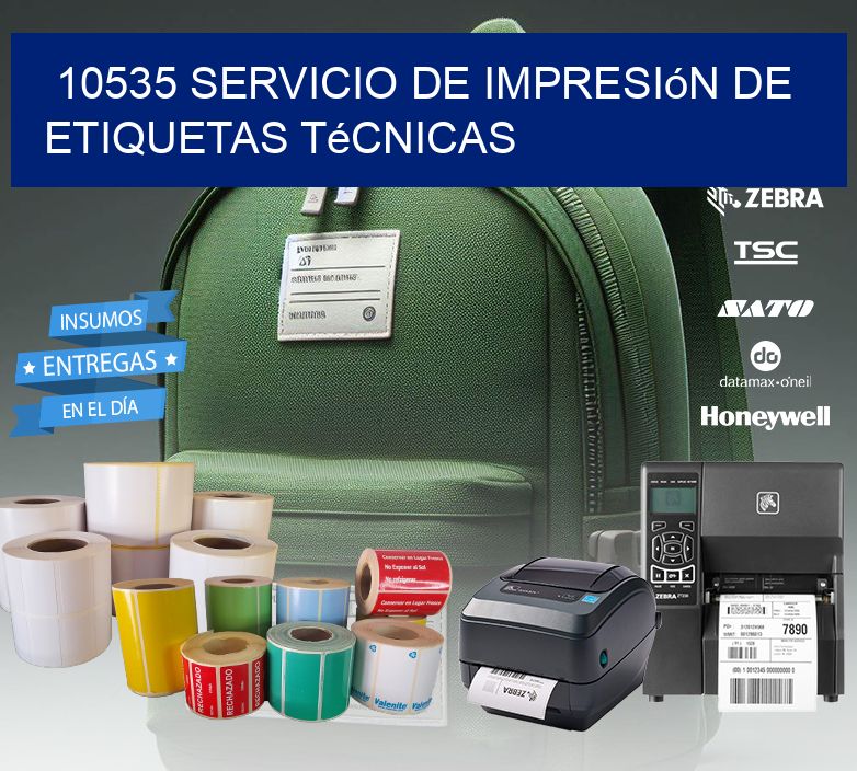 10535 Servicio de impresión de etiquetas técnicas