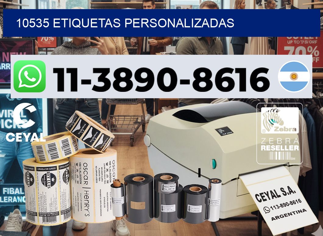 10535 etiquetas personalizadas
