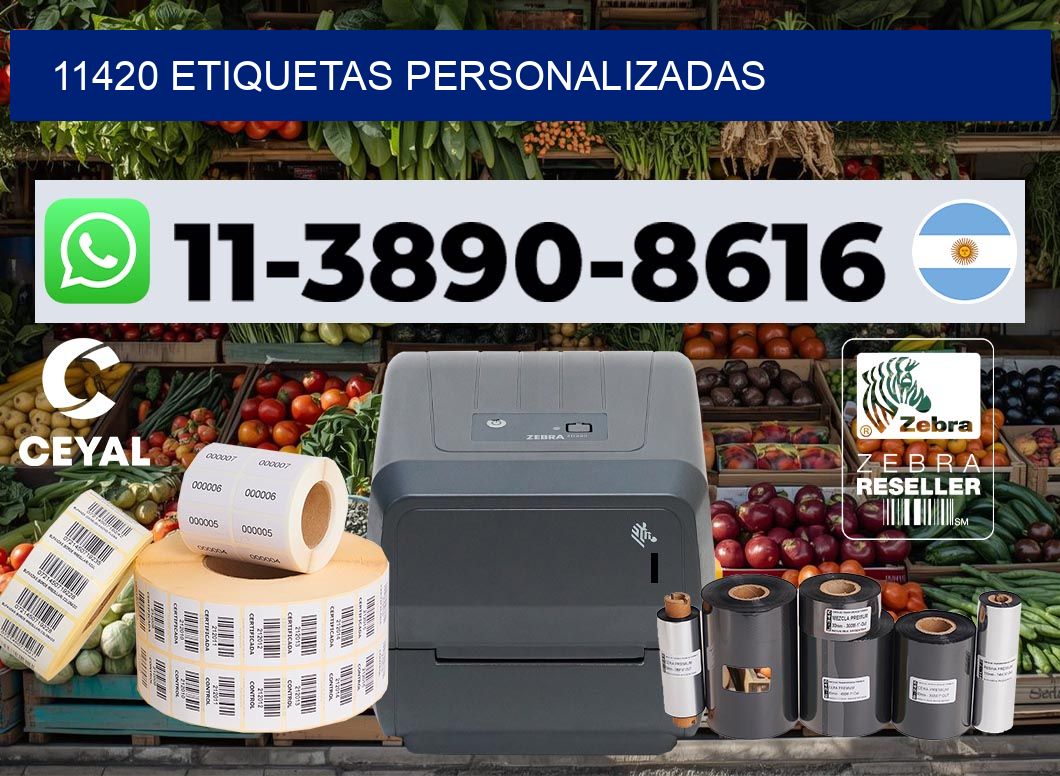 11420 etiquetas personalizadas