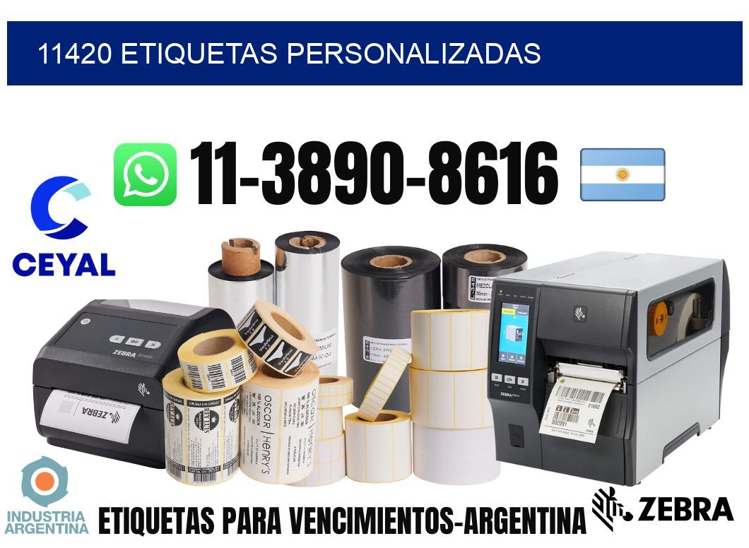 11420 etiquetas personalizadas