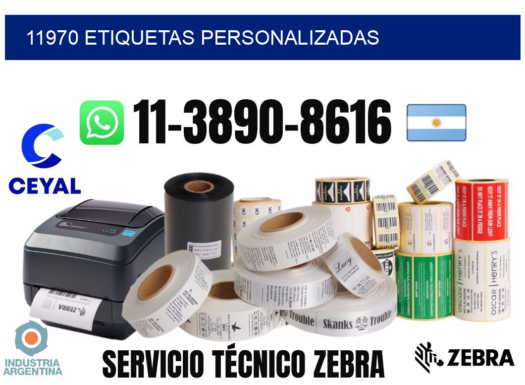 11970 etiquetas personalizadas
