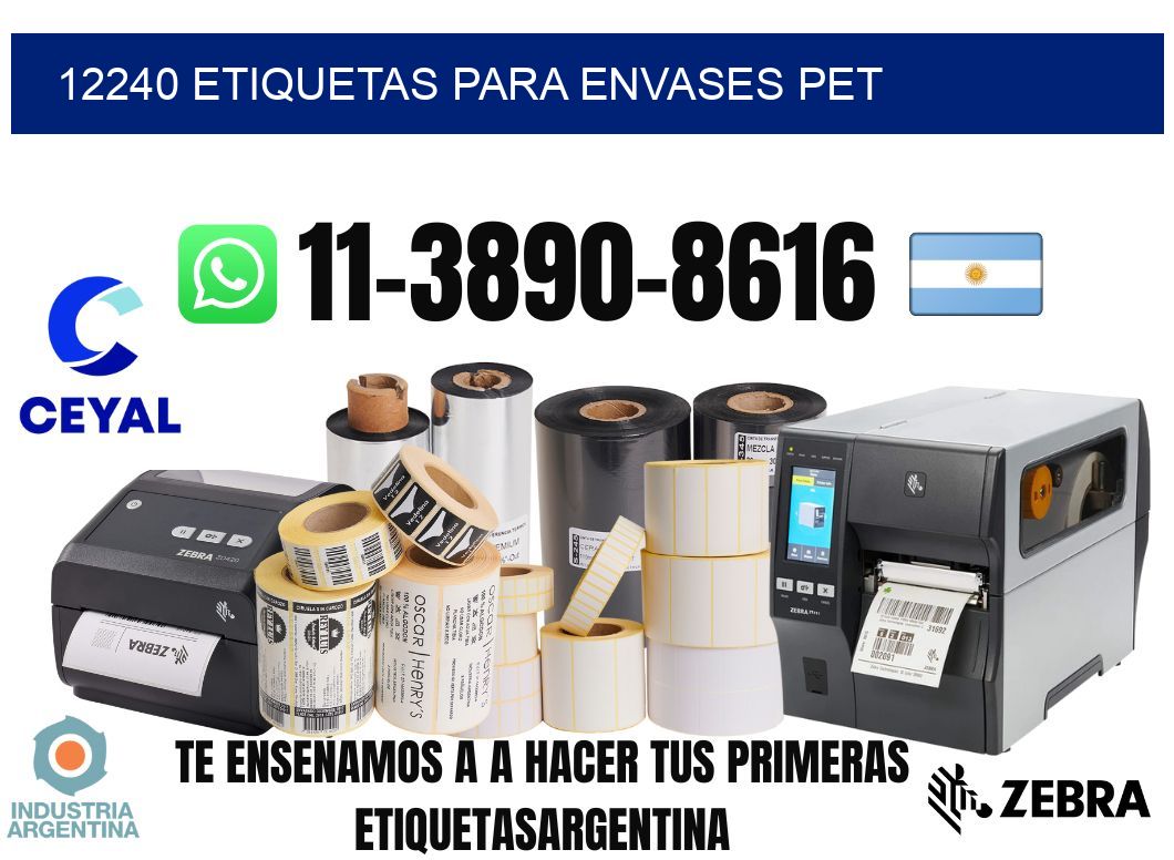 12240 Etiquetas para envases PET