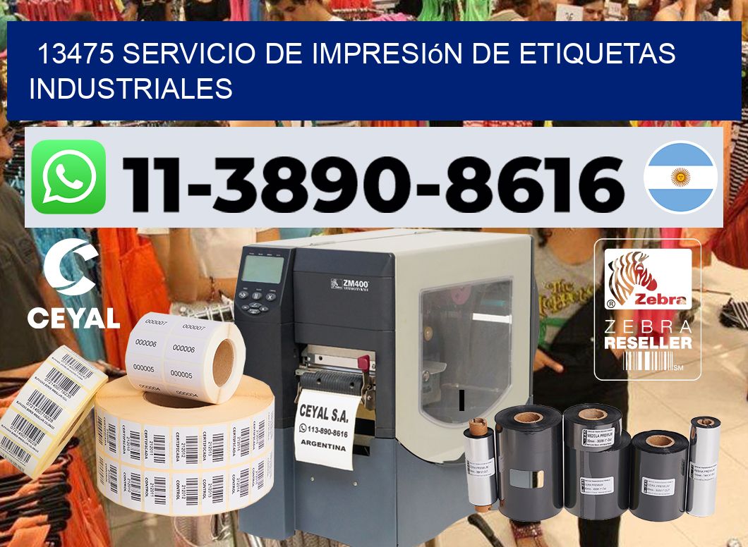 13475 Servicio de impresión de etiquetas industriales