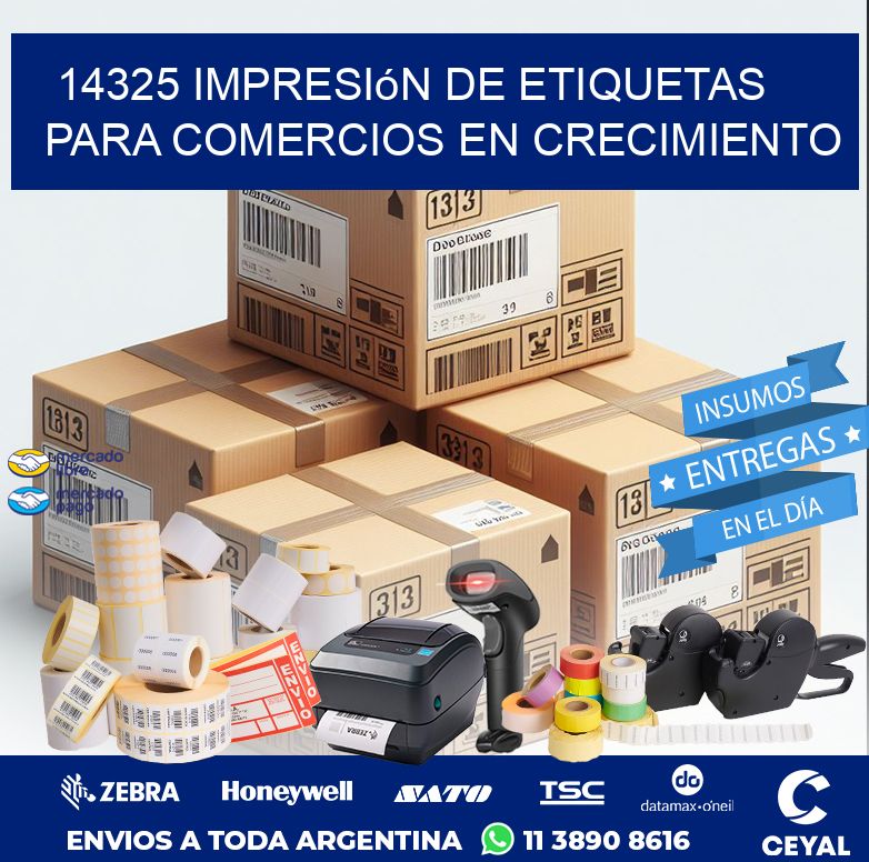 14325 Impresión de etiquetas para comercios en crecimiento