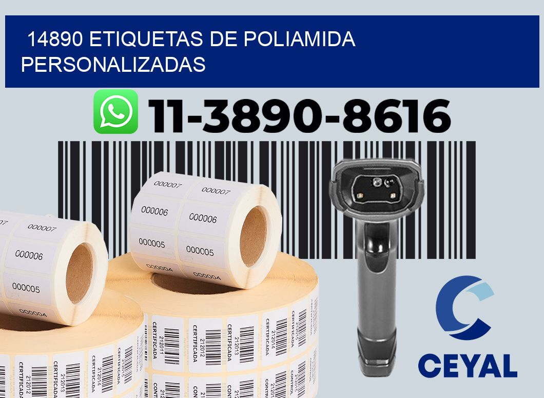 14890 Etiquetas de poliamida personalizadas
