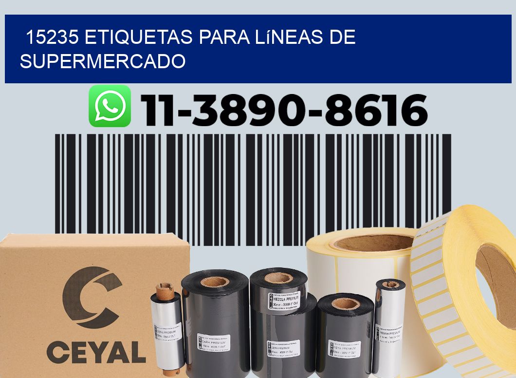 15235 Etiquetas para líneas de supermercado