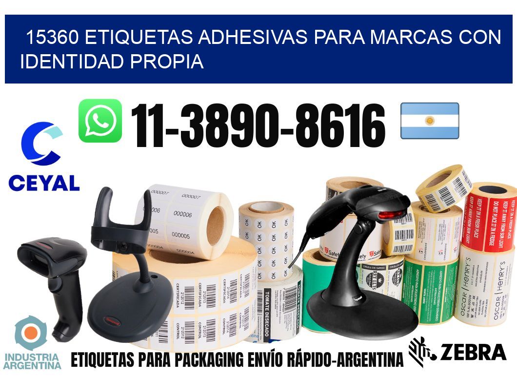 15360 Etiquetas adhesivas para marcas con identidad propia