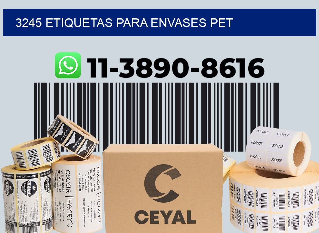 3245 Etiquetas para envases PET