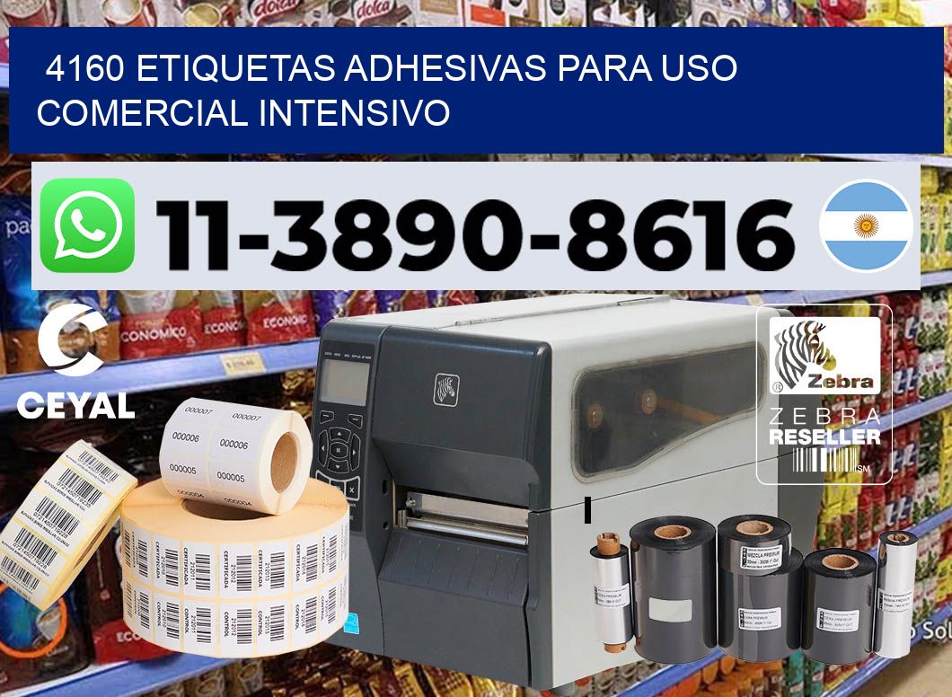 4160 Etiquetas adhesivas para uso comercial intensivo