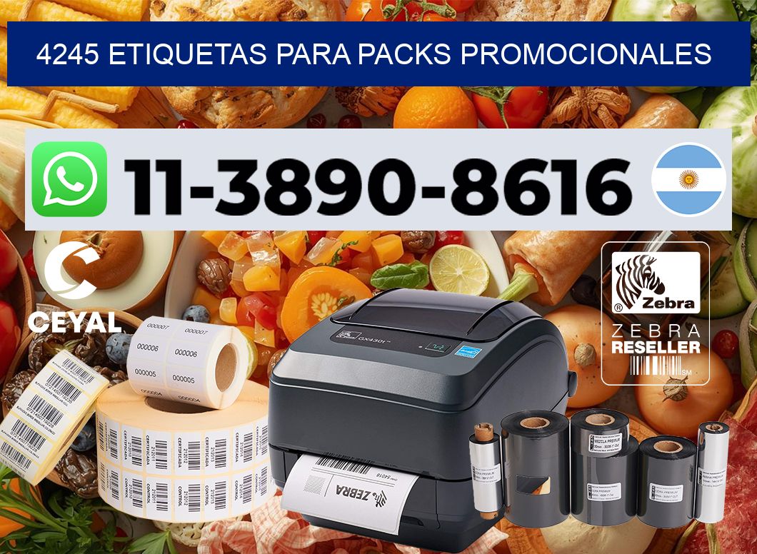 4245 Etiquetas para packs promocionales