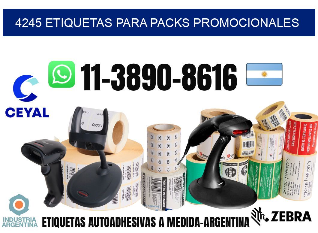 4245 Etiquetas para packs promocionales