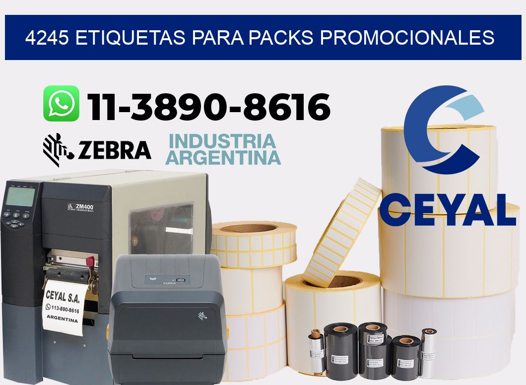 4245 Etiquetas para packs promocionales