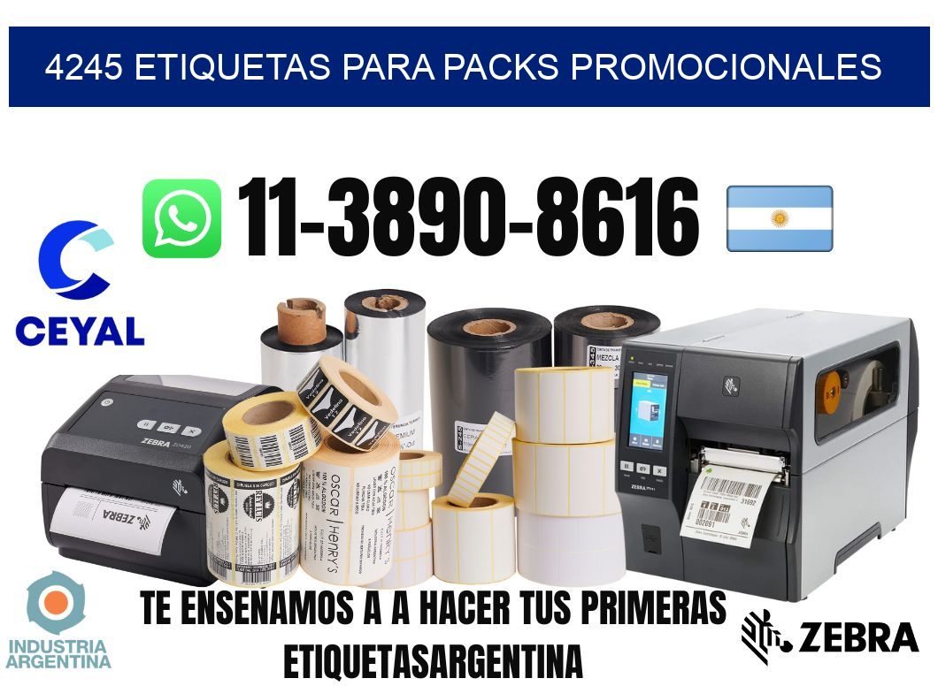 4245 Etiquetas para packs promocionales