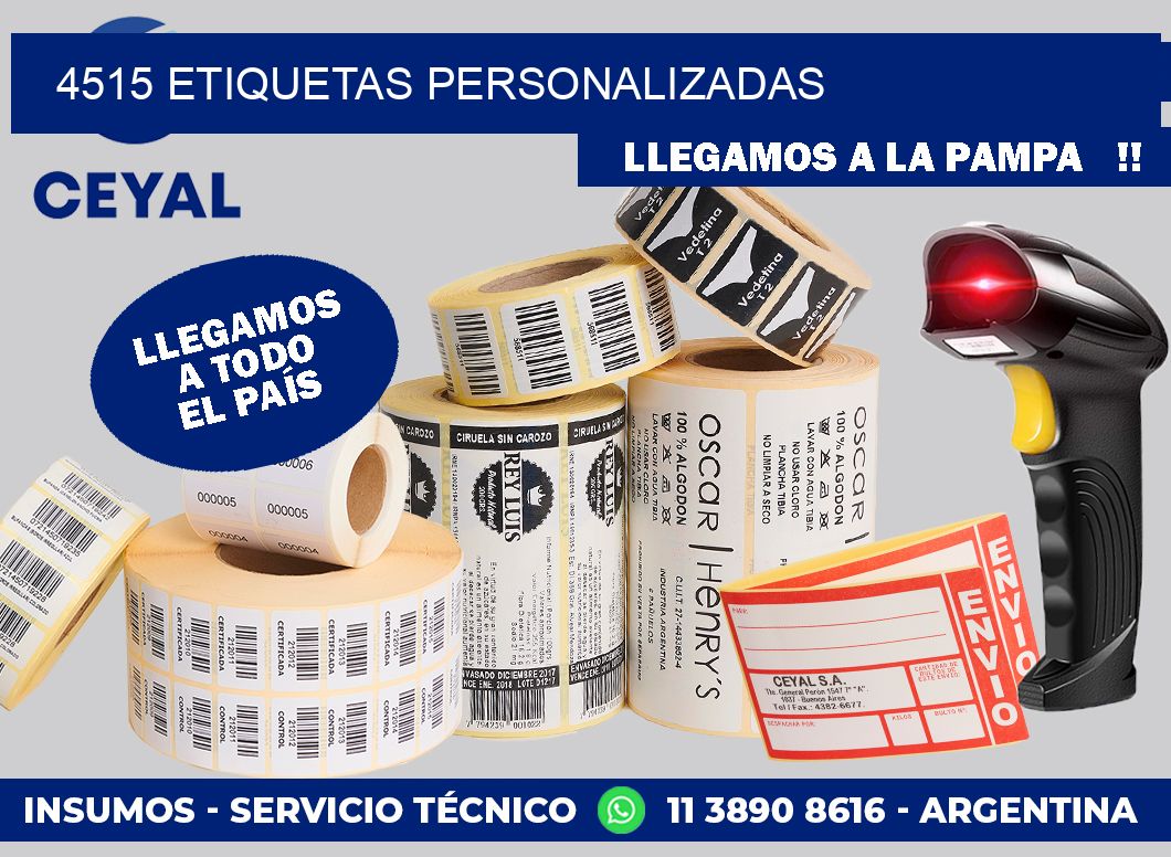 4515 etiquetas personalizadas