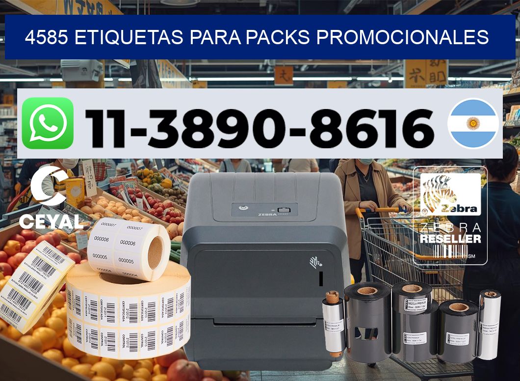 4585 Etiquetas para packs promocionales