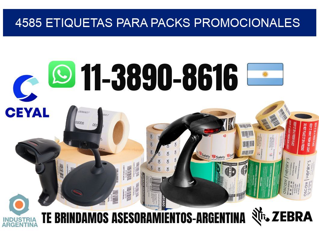4585 Etiquetas para packs promocionales